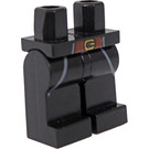 LEGO Zwart Sheriff Not-a-Robot Minifigure Heupen en benen (3815 / 16288)