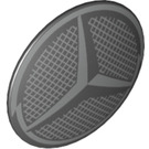 LEGO Schwarz Schild mit Gebogen Gesicht mit Mercedes-Benz Logo (75902 / 82025)