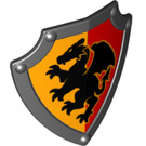 LEGO Duplo Schwarz Schild mit Drachen (51711 / 51769)