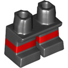 LEGO Black Short Legs with Red Line (16709 / 41879)