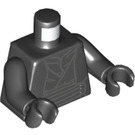 LEGO Zwart Sith Infiltrator Darth Maul Torso met Zwart Armen en Zwart Handen (973 / 76382)