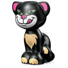 LEGO Black Sitting Cat with Grin and Tongue Out (47107 / 67995)