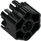 LEGO Black Six Shooter Housing (Angled Barrels) (18588)