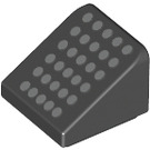 LEGO Black Slope 1 x 1 (31°) with Gray Dots (35338)