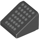 LEGO Black Slope 1 x 1 (31°) with Gray Dots (35338 / 72297)