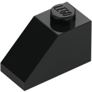 LEGO Negro Con pendiente 1 x 2 (45°) (3040 / 6270)