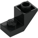 LEGO Zwart Helling 1 x 2 (45°) Omgekeerd met Plaat (2310)