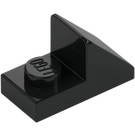 LEGO Black Slope 1 x 2 (45°) with Plate (15672 / 92946)