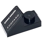 LEGO Black Slope 1 x 2 (45°) with Plate with DMG MORI CHOPARD Sticker (15672)