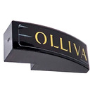 LEGO Black Slope 1 x 3 Curved with OLLIVA Sticker (50950)