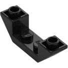 LEGO Negro Con pendiente 1 x 4 (45°) Doble Invertido con Open Centro (32802)