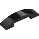 LEGO Black Slope 1 x 4 Curved Double (93273)