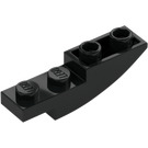 LEGO Svart Backe 1 x 4 Böjd Omvänd (13547)