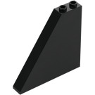 LEGO Black Slope 1 x 6 x 5 (55°) without Bottom Stud Holders (30249)