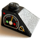 LEGO Black Slope 2 x 2 (45°) Corner with Speed Gauge Right Sticker (3045)