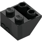 LEGO Svart Backe 2 x 2 (45°) Omvänd med hålrörsmellanlägg under (76959)