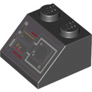 LEGO Noir Pente 2 x 2 (45°) avec Navigation Controls (3039 / 26015)
