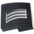 LEGO Black Slope 2 x 2 Curved with Air Vents from Black Camaro right side Sticker (15068)