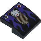 LEGO Schwarz Steigung 2 x 2 Gebogen mit Clock / Speedometer (15068 / 29133)