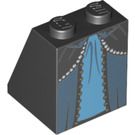 LEGO Schwarz Steigung 2 x 2 x 2 (65°) mit Wild West Wyldstyle Blau Dress mit Unterrohr (3678 / 16036)