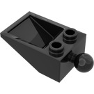 LEGO Noir Pente 2 x 3 (33°) Inversé Hollow avec boule d'attelage (4089)