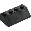 LEGO Black Slope 2 x 4 (45°) with Smooth Surface (3037)