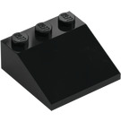 LEGO Negro Con pendiente 3 x 3 (25°) (4161)