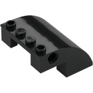 LEGO Black Slope 4 x 4 x 2 Curved (61487)