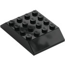 LEGO Negro Con pendiente 4 x 6 (45°) Doble (32083)