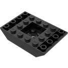 LEGO Zwart Helling 4 x 6 (45°) Dubbele Omgekeerd (30183)