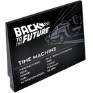 LEGO Black Slope 6 x 8 (10°) with BACK TO THE FUTURE TIME MACHINE Sticker (4515)