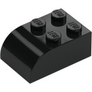 LEGO Black Slope Brick 2 x 3 with Curved Top (6215)