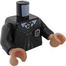 LEGO Schwarz Slytherin Robes Torso (973 / 76382)