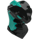 LEGO Black Snake Head with Dark Turquoise (49588)