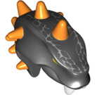 레고 검은색 뱀 머리 ~와 함께 주황색 어느 한 쪽 (11721)