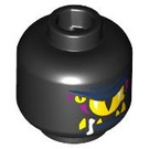 LEGO Black Sneak Minifigure Head (Safety Stud) (3274 / 106432)
