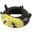 LEGO Black Head Top with Zabrak Horns with Savage Opress Yellow (12164 / 95708)