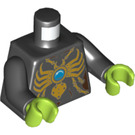 LEGO Noir Spinlyn Minifig Torse (973 / 76382)