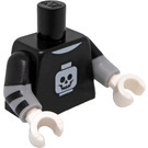 LEGO Zwart Spooky Boy Minifiguur Torso (973 / 16360)