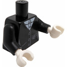LEGO Schwarz Spooky Girl Minifig Torso (973 / 88585)