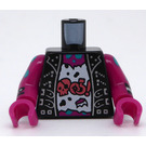 LEGO Schwarz Squid Drummer Torso (973)