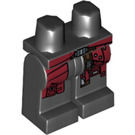 LEGO Zwart Star-Lord met Zwart Poten en Helm Minifiguur Heupen en benen (3815 / 18373)