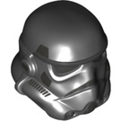 LEGO Negro Stormtrooper Casco con Pearl Dark Gris (50347)