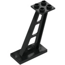 LEGO Sort Support 2 x 4 x 5 Stanchion Inclined med tykke støtter (4476)