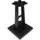 LEGO Black Support 4 x 4 x 5 Stanchion with Standard Studs