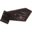 LEGO Black Tail 2 x 3 x 2 Fin with White Damage and Bullet Holes (Left Side) Sticker (44661)