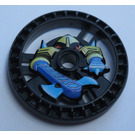 LEGO Zwart Technic Disk 5 x 5 met Axer (32361)