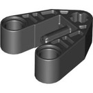 LEGO Zwart Technic Foot met Crossaxle en Twee Pin gaten (58177)