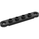 LEGO Black Technic Plate 1 x 6 with Holes (4262)