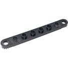 LEGO Black Technic Plate 1 x 8 with Holes (4442)